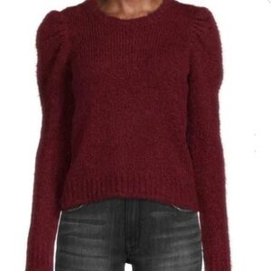 Derek Lam 10 Crosby Locken Burgundy puff sleeve sweater -size S